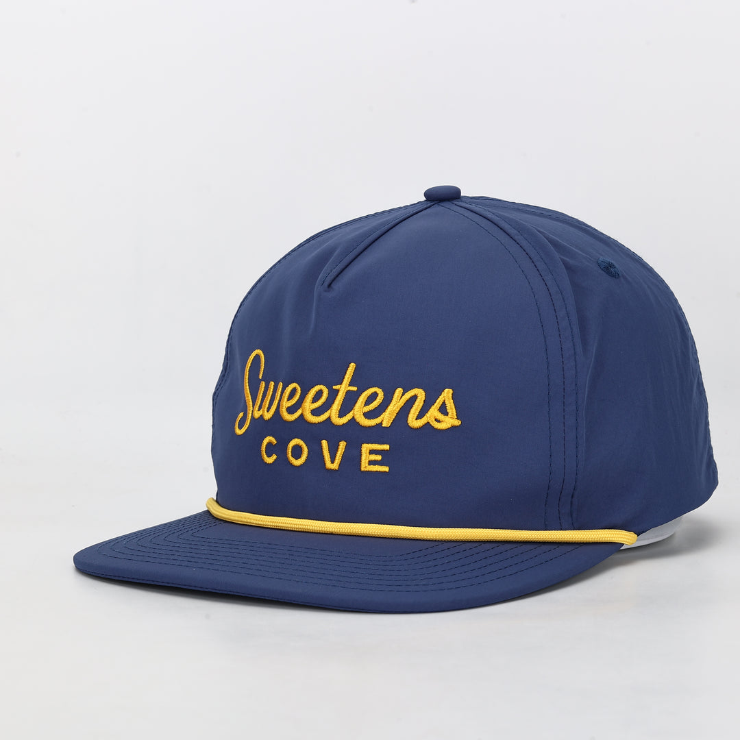 Hat | Hovi Dry Goods 'Unstructured Nylon Rope' - Slate Blue/Yellow