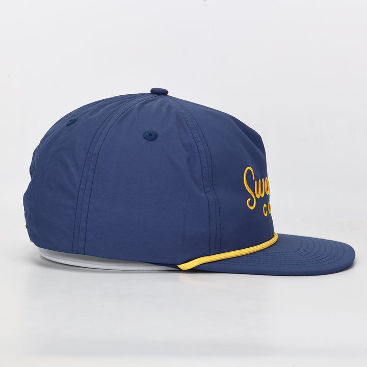 Hat | Hovi Dry Goods 'Unstructured Nylon Rope' - Slate Blue/Yellow