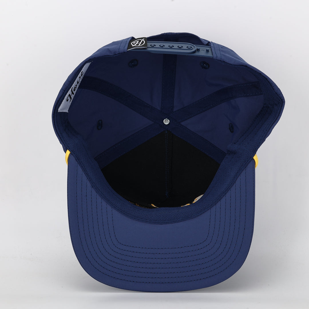 Hat | Hovi Dry Goods 'Unstructured Nylon Rope' - Slate Blue/Yellow