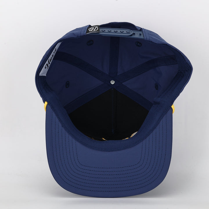 Hat | Hovi Dry Goods 'Unstructured Nylon Rope' - Slate Blue/Yellow