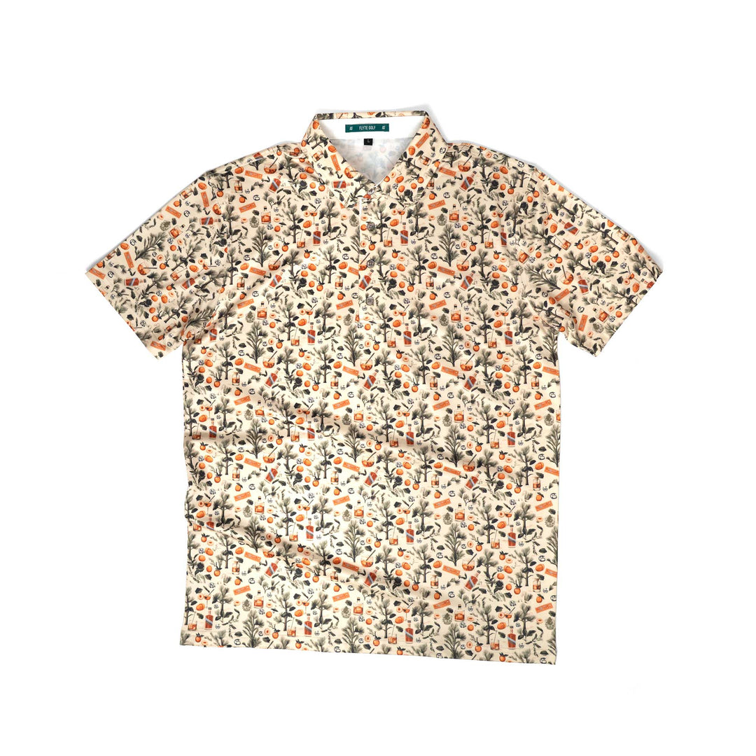 Polo | Flyte Golf Custom Print - Peaches/Bourbon
