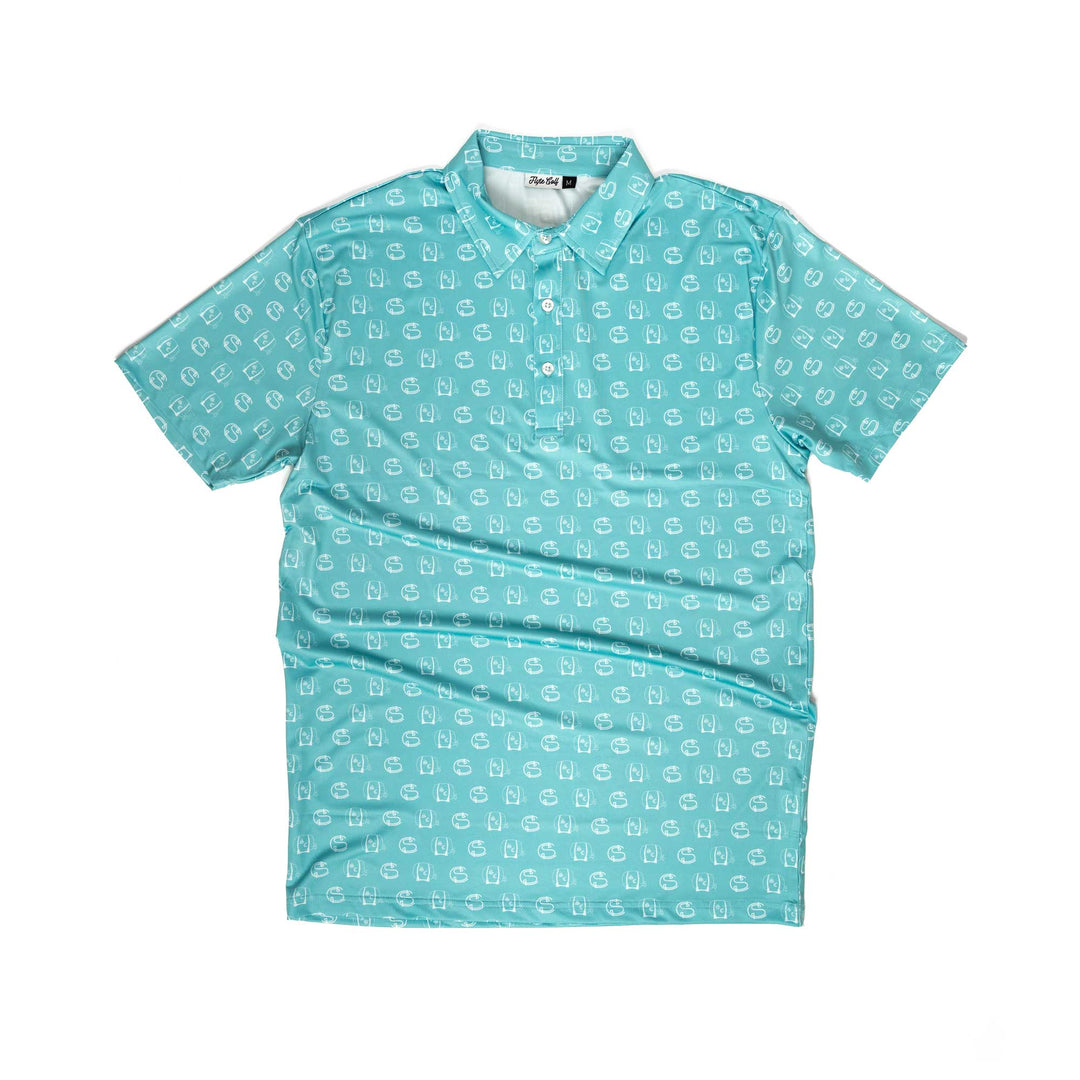 Polo | Flyte Golf Custom Print - Teal Barrel/SC