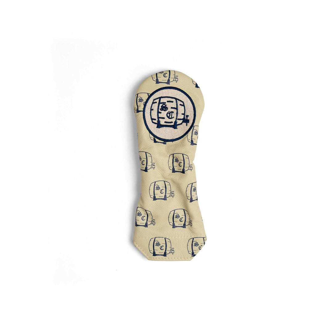 Headcover | Winston 'Hybrid' - Eggshell Leather/Barrel