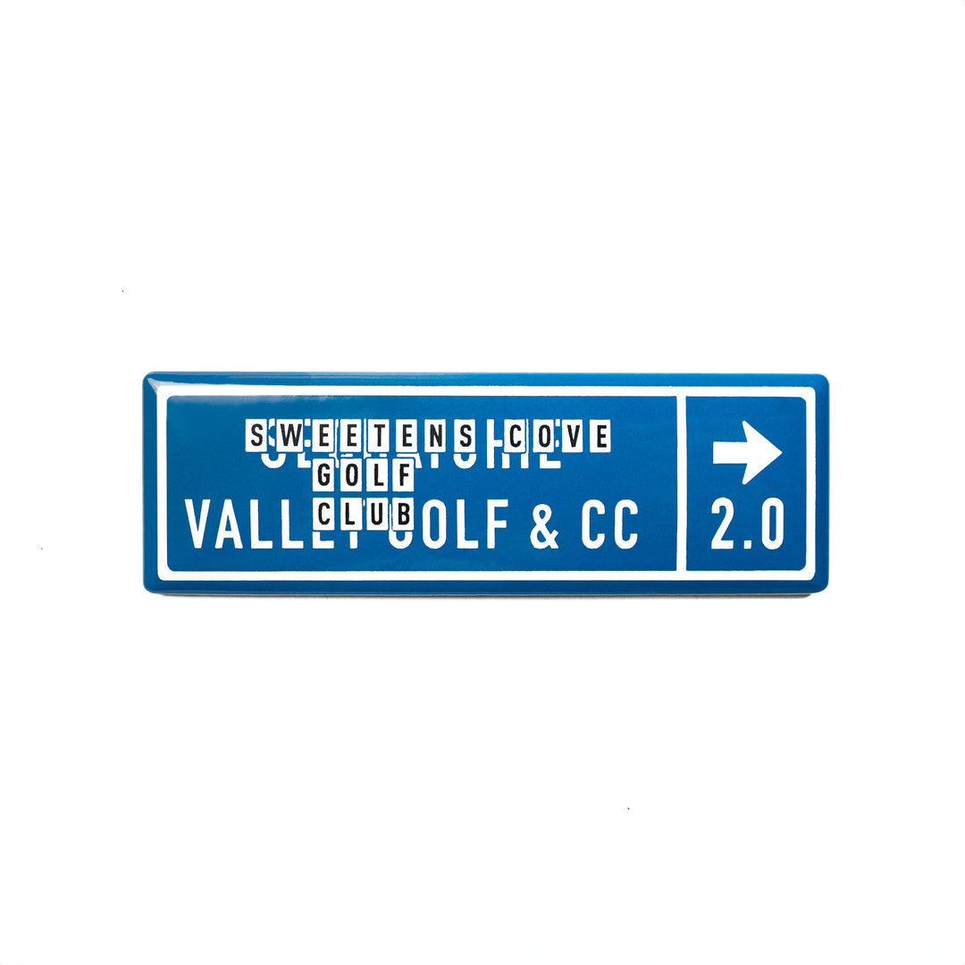 Magnet | Custom Enamel Magnet - Road Sign