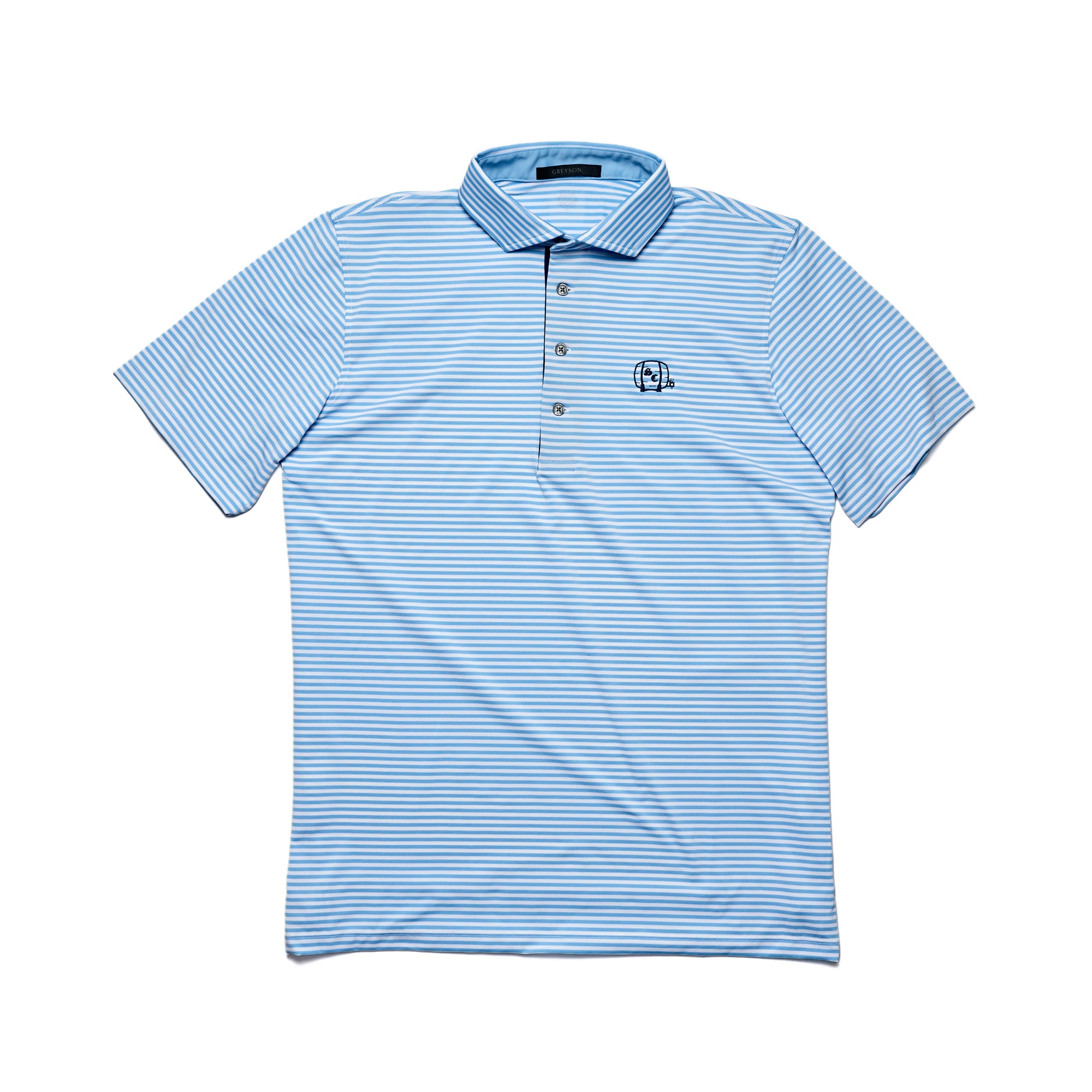 Men's Polo | Greyson 'Quogue' Polo - Wolf Blue/Arctic/Barrel