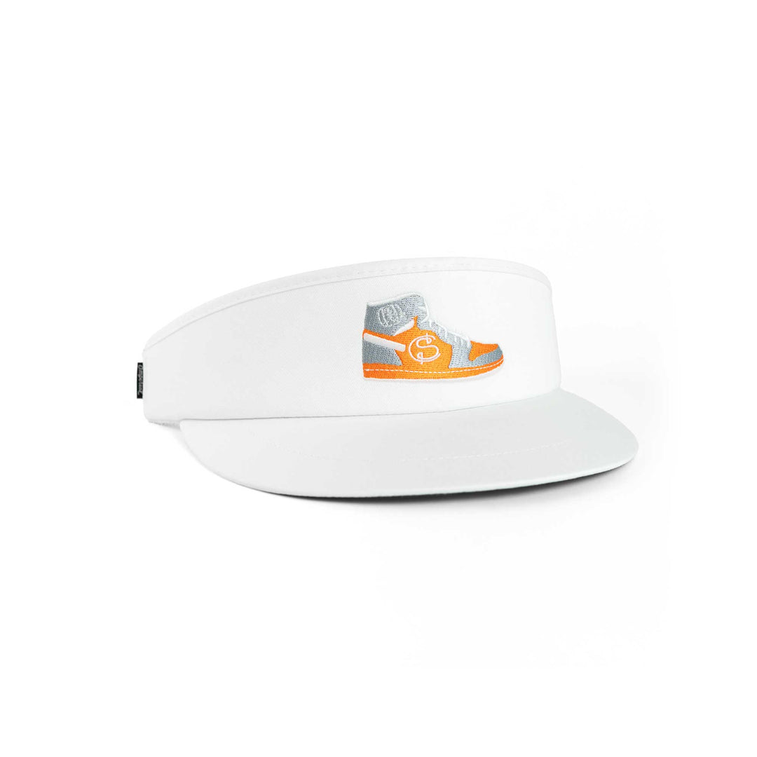 Hat | Imperial 'Tour Visor' - White/Grey/Orange SC Sneaker