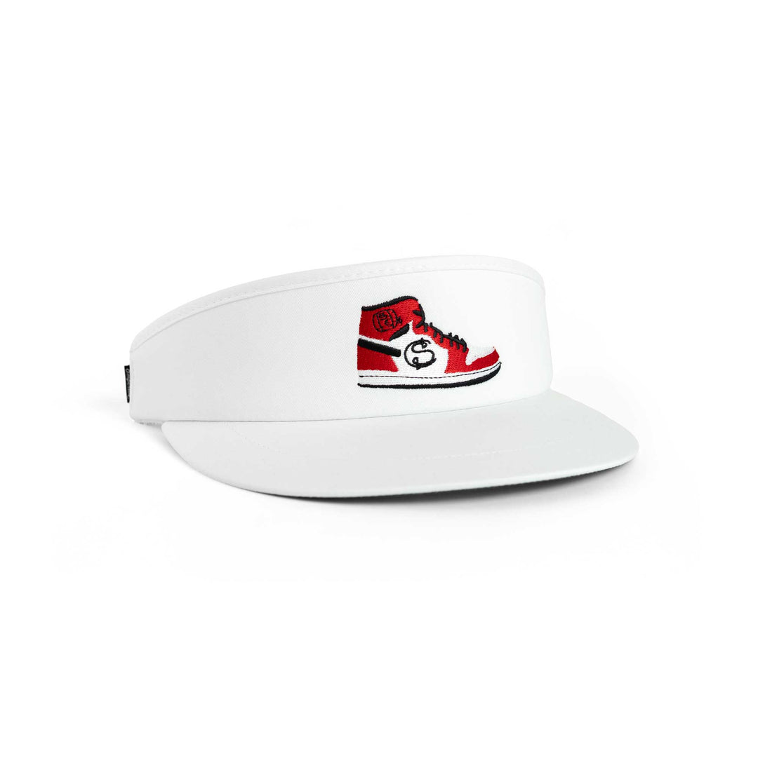 Hat | Imperial 'Tour Visor' - White/Red/Black SC Sneaker