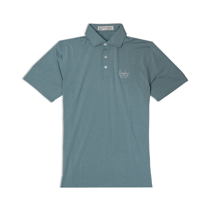 Men's Polo | Holderness & Bourne 'The Holland' - Sage/White/Sweetens 9