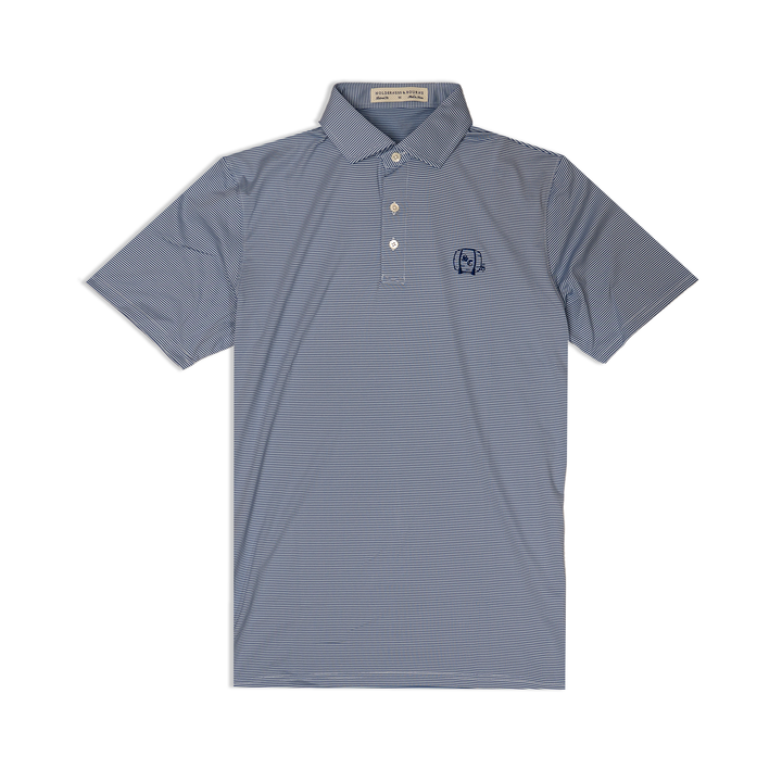 Men's Polo | Holderness & Bourne 'The Perkins' - Aberdeen Blue/White/Barrel