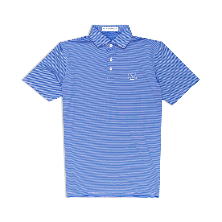 Men's Polo | Holderness & Bourne 'The Perkins' - Marlin Blue & Scotch Pink