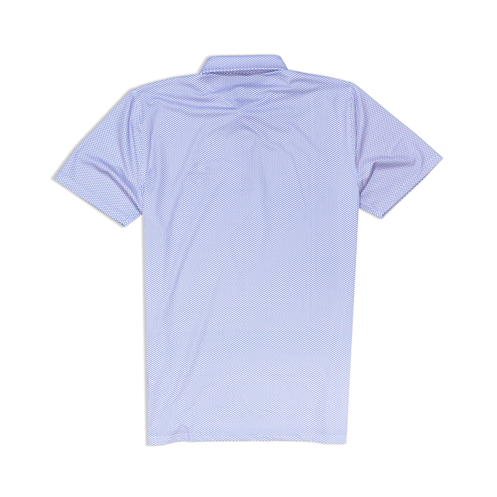 Men's Polo | Holderness & Bourne 'The Davenport' - Scotch Pink & Marlin Blue