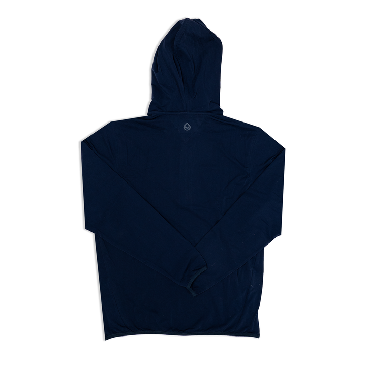 Men's Pullover | tasc 'Stratford Performance 1/4 Zip Hoodie' - Classic Navy/Barrel