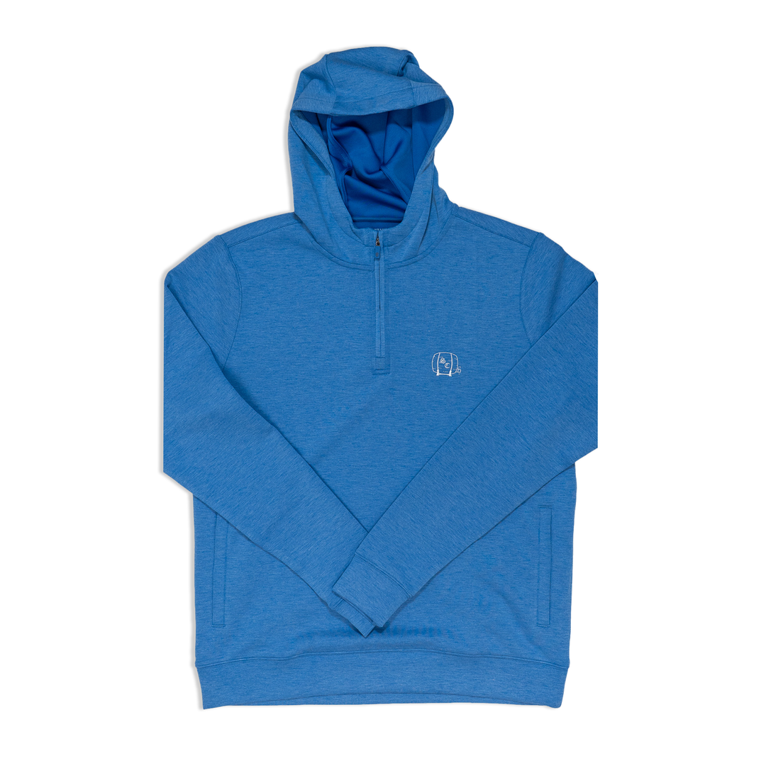 Men's Pullover | Holderness & Bourne 'The Tilley' - Heathered Marlin Blue