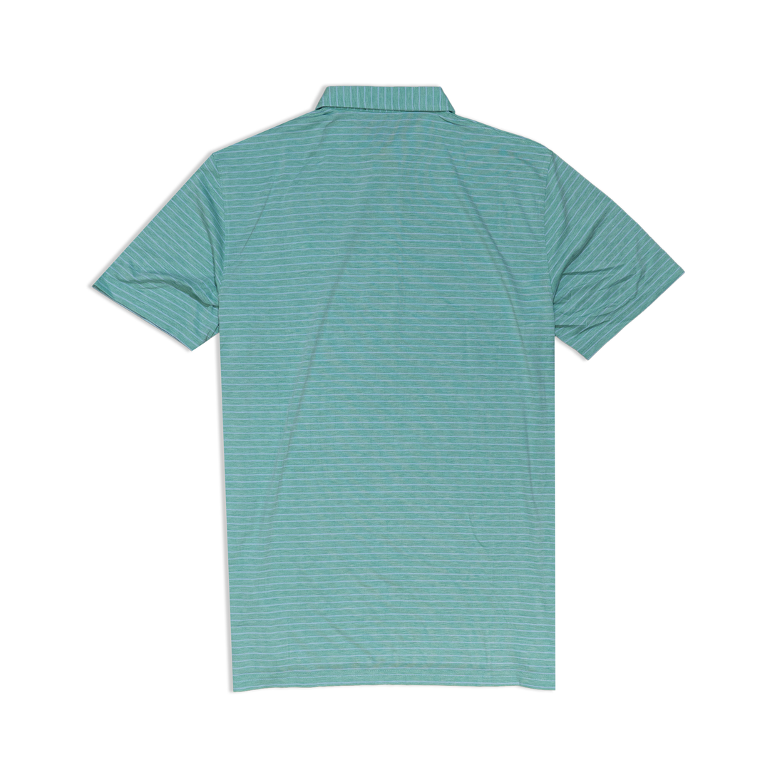 Men's Polo | tasc 'Cloud Polo Brookline Stripe' - Sea Green