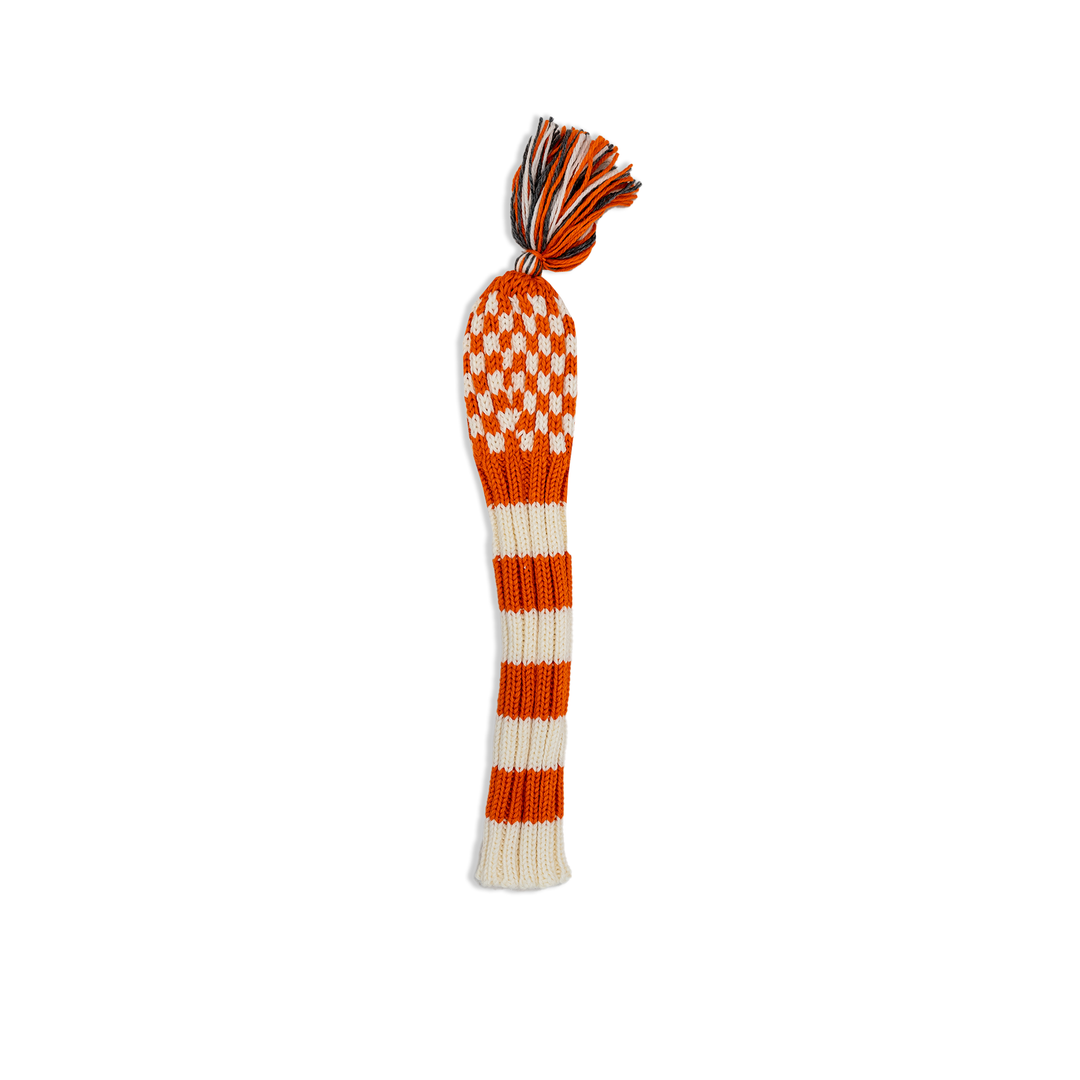 Headcover | Fore Ewe 'Driver' - Orange Check