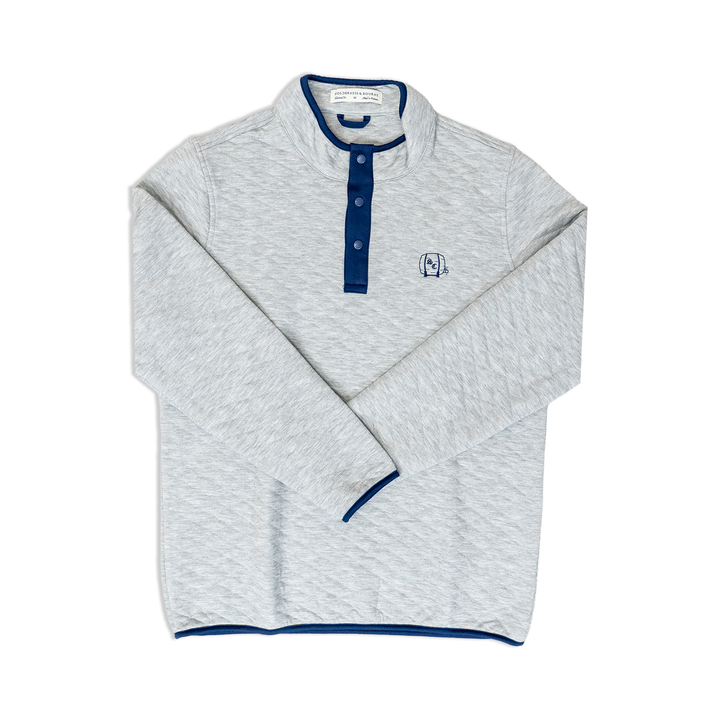 Men's Pullover | Holderness & Bourne 'The Sullivan' Pullover - Heathered Grey/Navy/Barrel