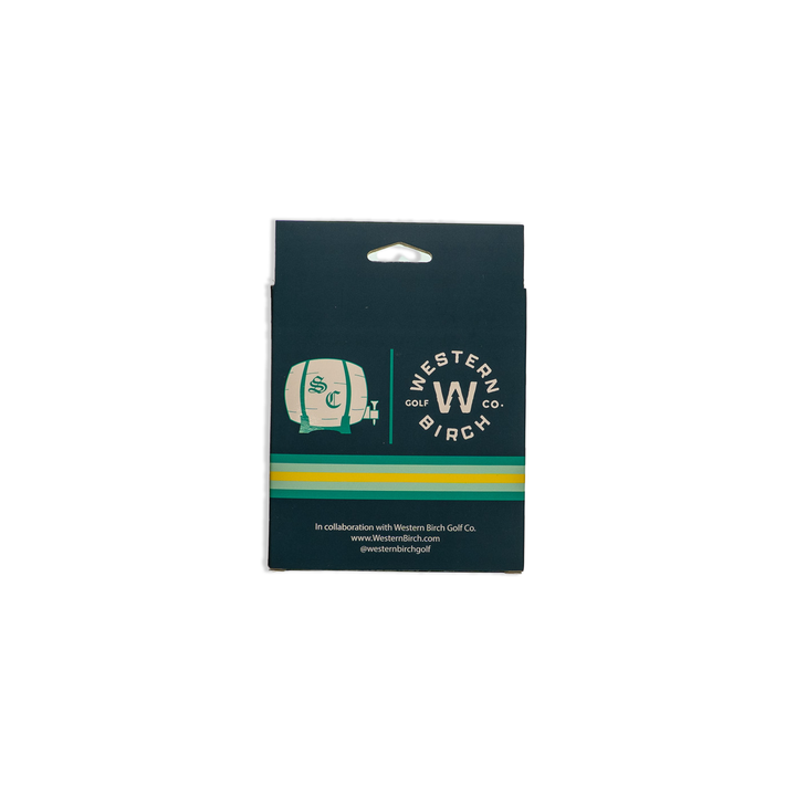Golf Tees | Western Birch Golf Tees - Teal/Barrel