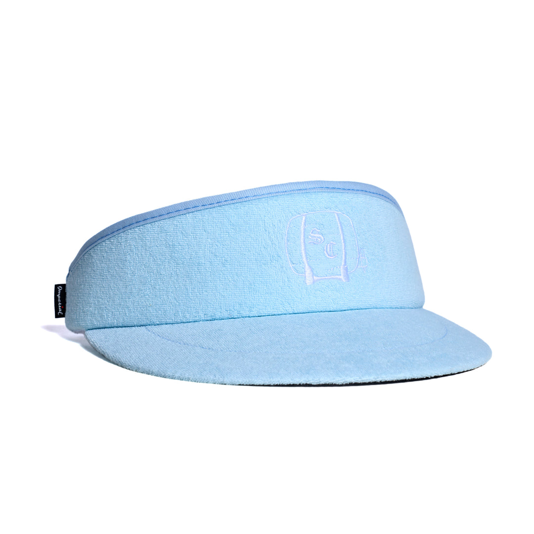 Hat | Terry Cloth Visor Sauciest Sauce - Blue