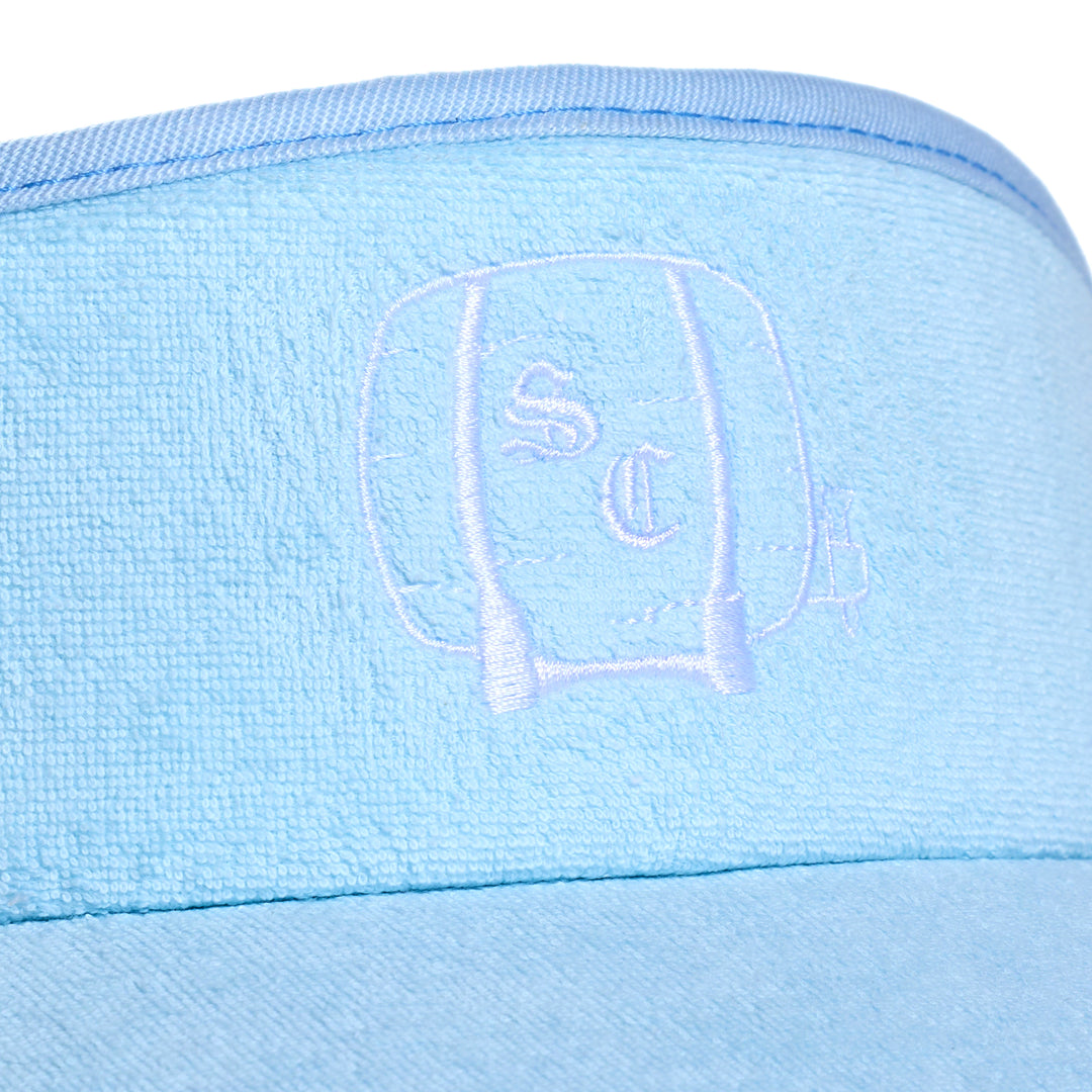 Hat | Terry Cloth Visor Sauciest Sauce - Blue