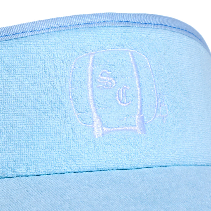 Hat | Terry Cloth Visor Sauciest Sauce - Blue