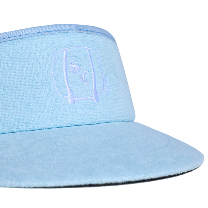 Hat | Terry Cloth Visor Sauciest Sauce - Blue