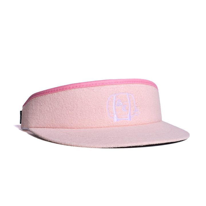 Hat | Terry Cloth Visor Sauciest Sauce - Pink