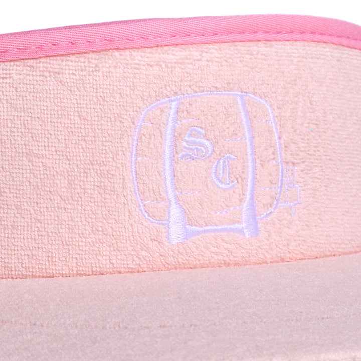 Hat | Terry Cloth Visor Sauciest Sauce - Pink