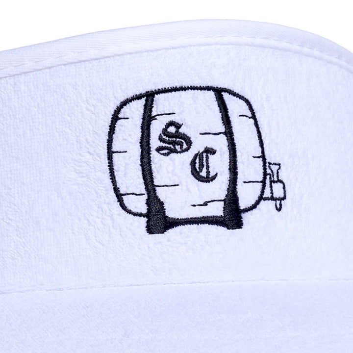 Hat | Terry Cloth Visor Sauciest Sauce - White