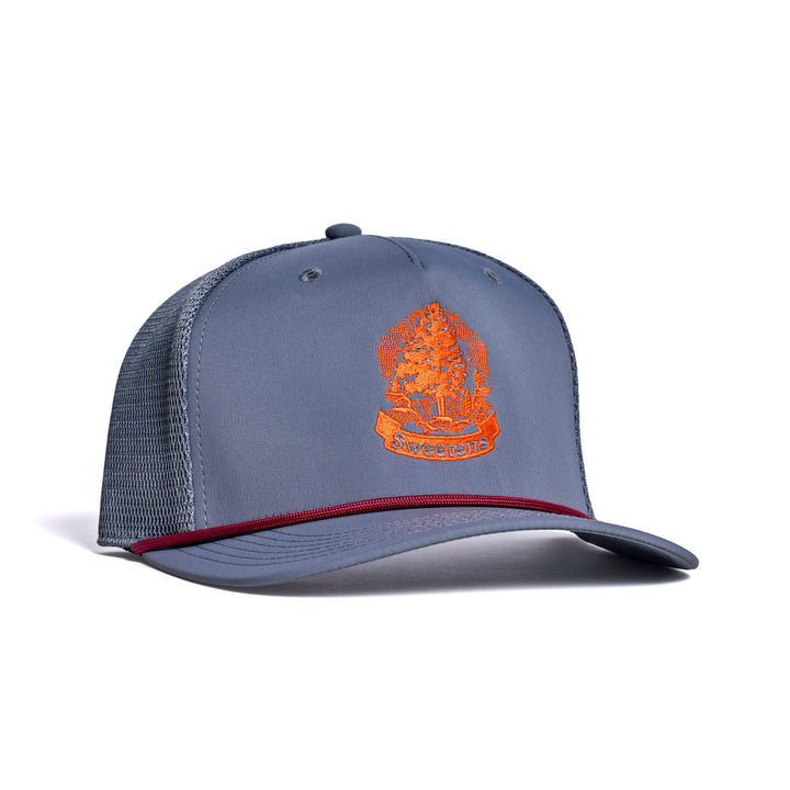 Hat - The Hollis Hat - Grey/Maroon