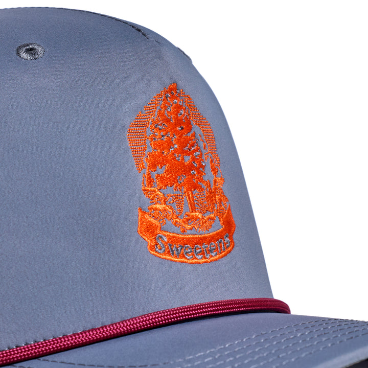 Hat - The Hollis Hat - Grey/Maroon