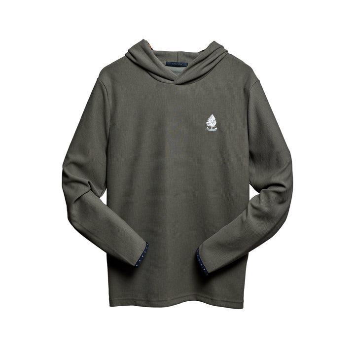 Pullover | Greyson Traverse Waffle Hoodie - Camp/Dunwoody