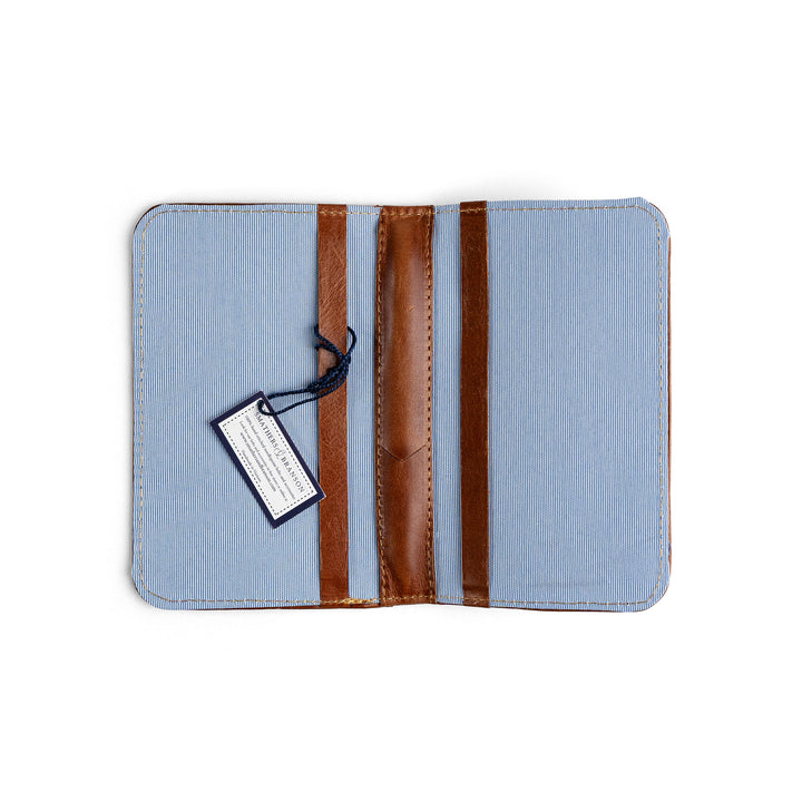 Scorecard Holder | Smathers and Branson Needlepoint - Khaki/Beaver Shield