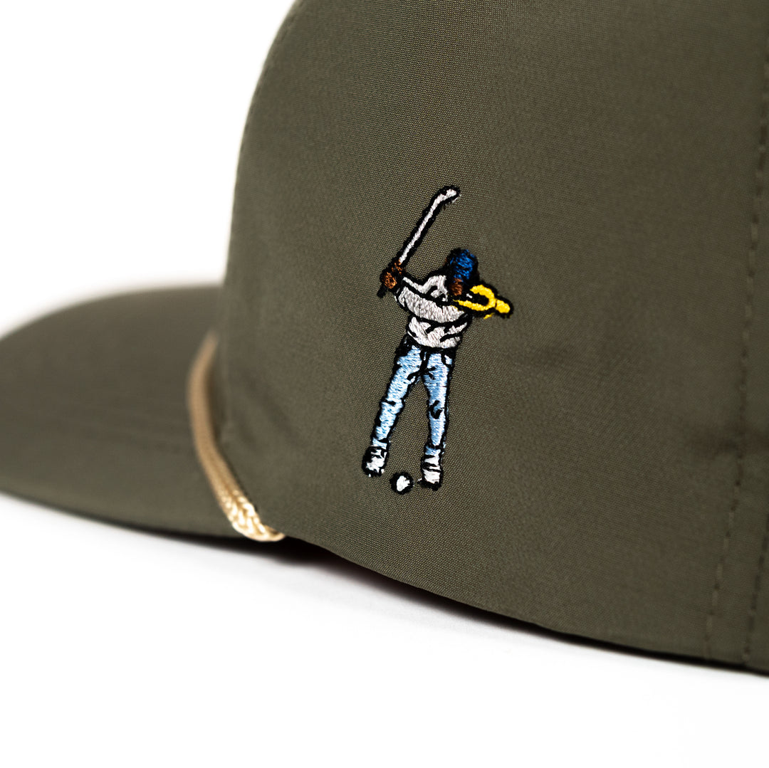 Hat | Eastside Golf 'Vintage Rope' - Moss Green