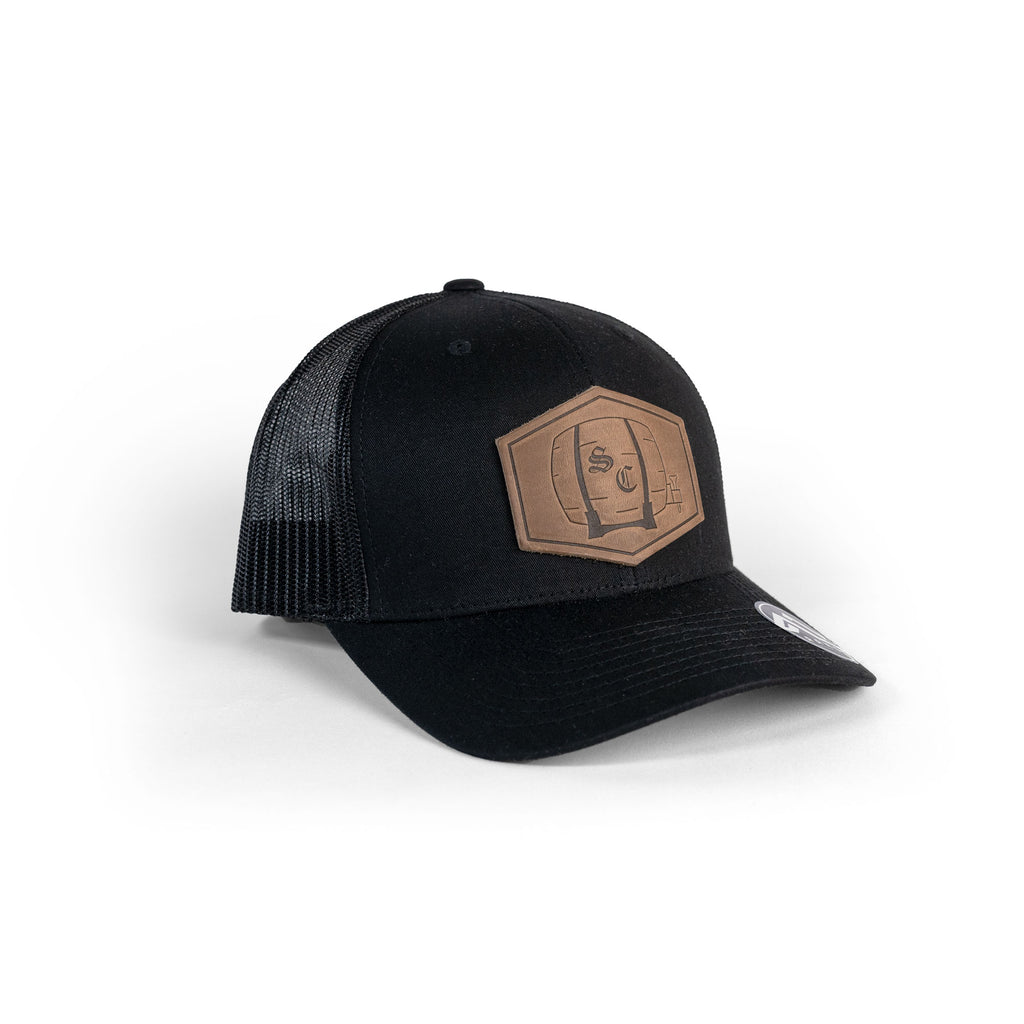Down Range Trucker hat (Black w/Black Circle Logo (Sm - All Seasons Sports
