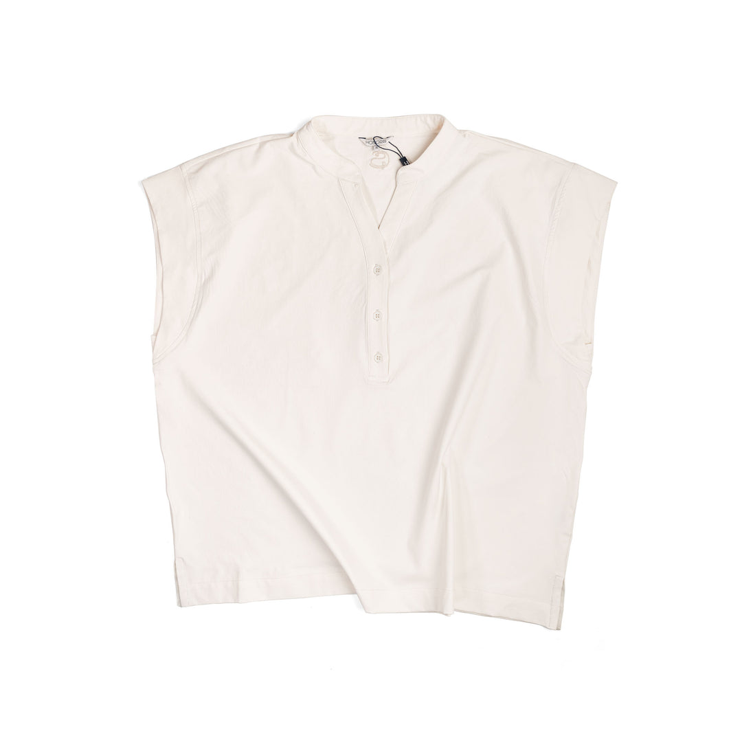 Women's Top | Honors 'The Split Neck Shirt' - Cream/SC