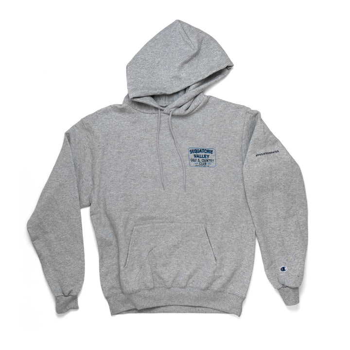 Men's Sweatshirt | Champion Fleece Hoodie - Heathered Gray/Sequatchie Valley GCC