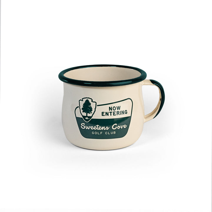 Drinkware | Custom Enamel Coffee Mug - Welcome to Sweetens Cove