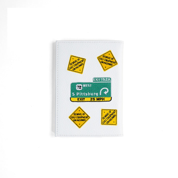 Scorecard Holder | PRG 'Elite' - White/Road Sign