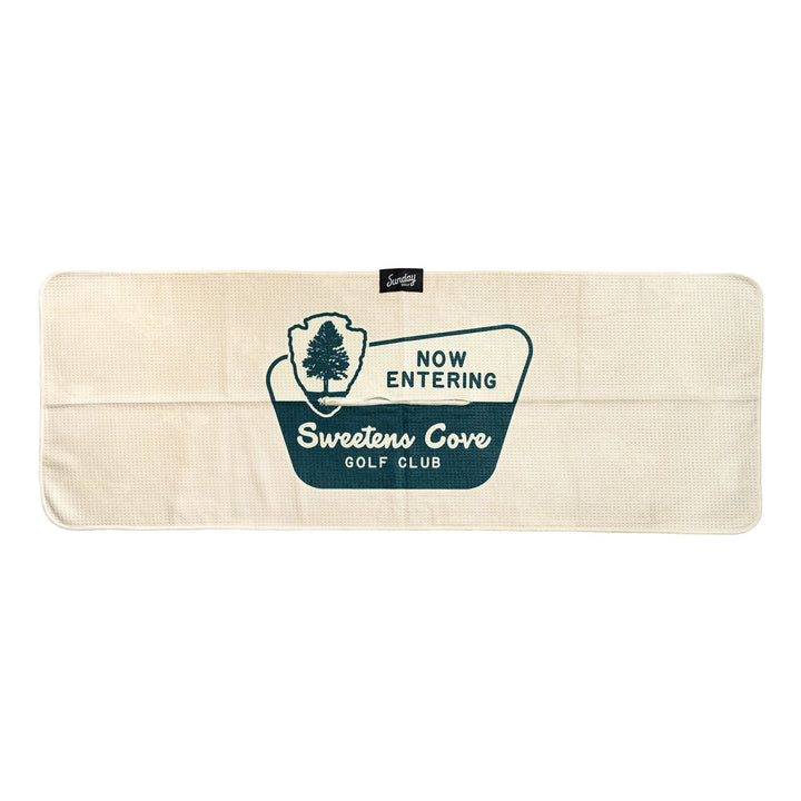 Towel | Sunday Golf 'Classic Golf Towel' - Hunter/Now Entering Sweetens Cove