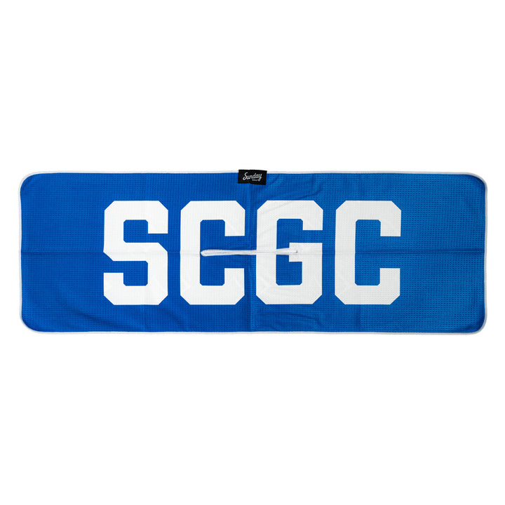 Towel | Sunday Golf 'Classic Golf Towel' - Royal/SCGC