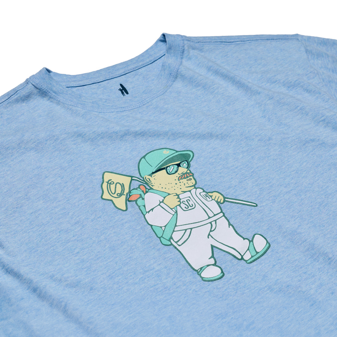 Men's T-Shirt | Heathered Spencer- Gulf Blue/ODIA