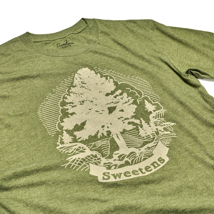 Men's T-Shirt | 'CVC' Recycled Tee - Heather Olive/Dunwoody