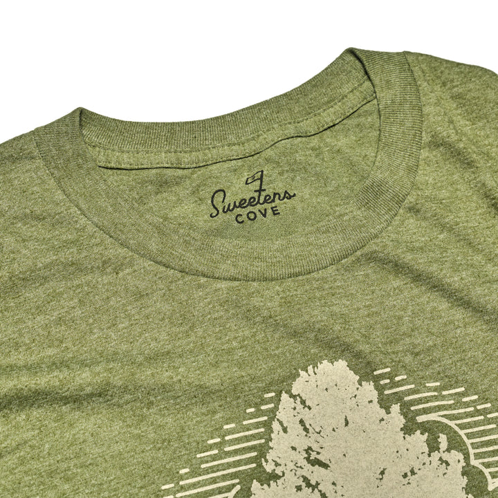 Men's T-Shirt | 'CVC' Recycled Tee - Heather Olive/Dunwoody