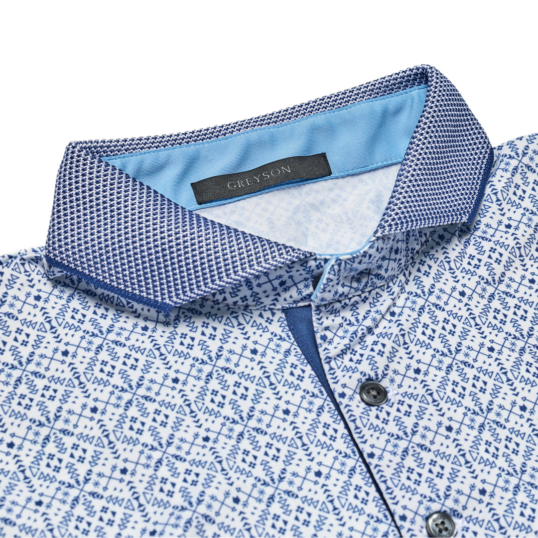 Men's Polo | Greyson 'Echo Falls' Polo - Arctic/Barrel