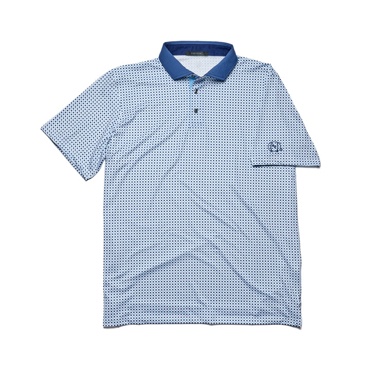 Men's Polo | Greyson 'Ironwood' Polo - Arctic/Barrel