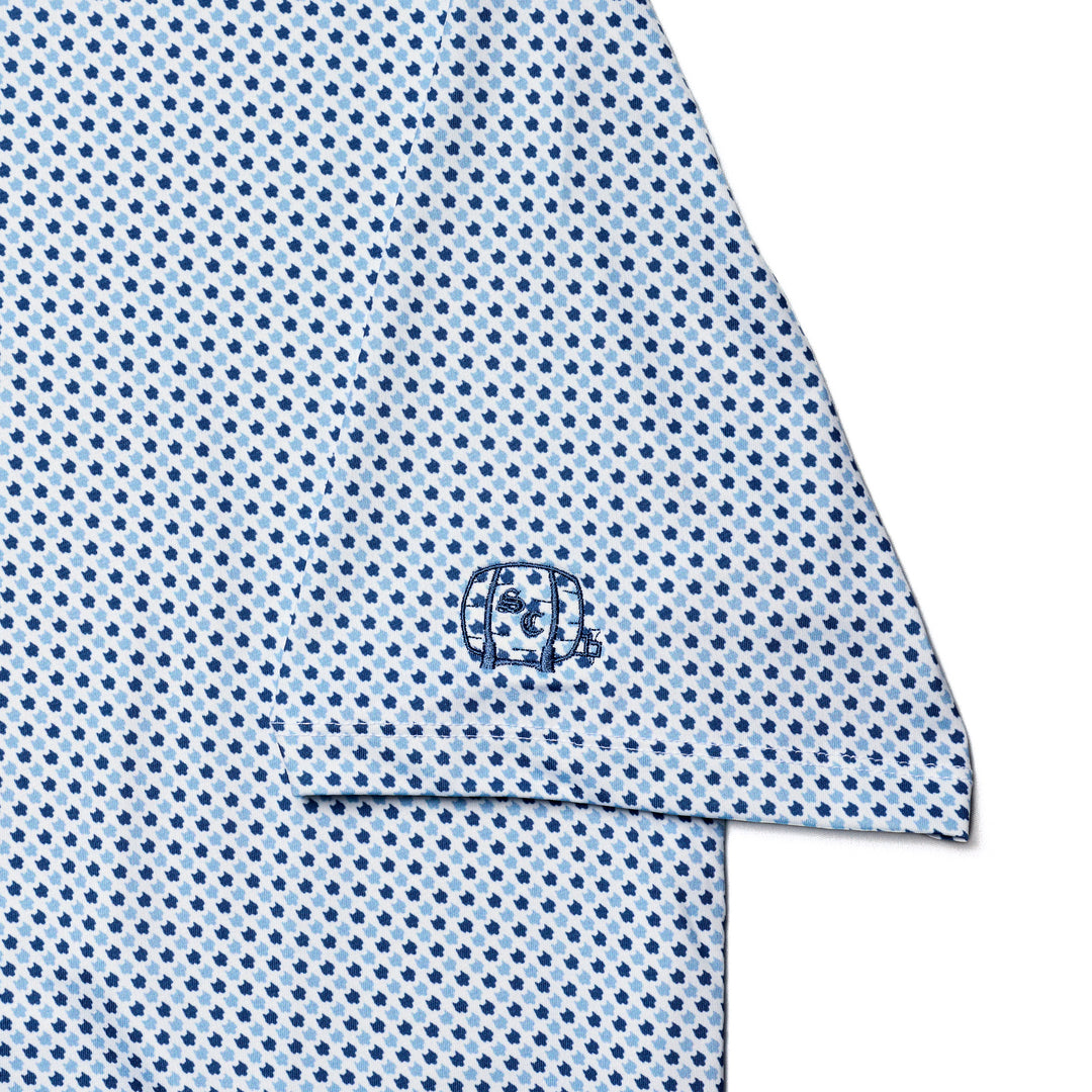 Men's Polo | Greyson 'Ironwood' Polo - Arctic/Barrel