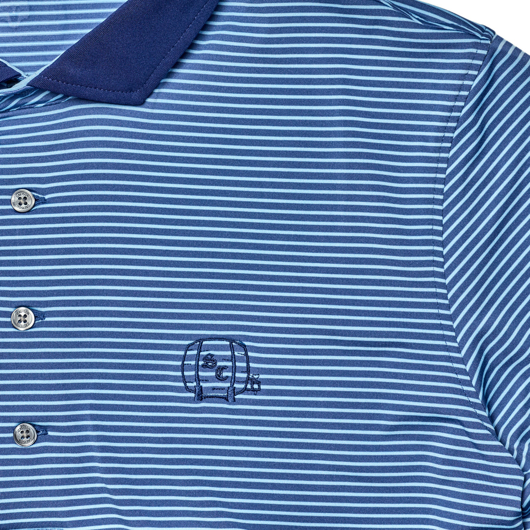 Men's Polo | 'Aurora' Polo - Falcon/Wolf Blue/Barrel