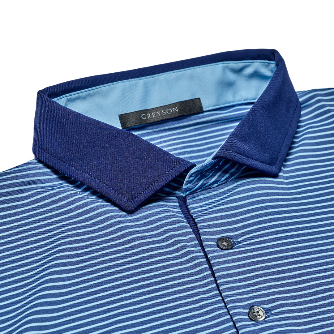 Men's Polo | 'Aurora' Polo - Falcon/Wolf Blue/Barrel