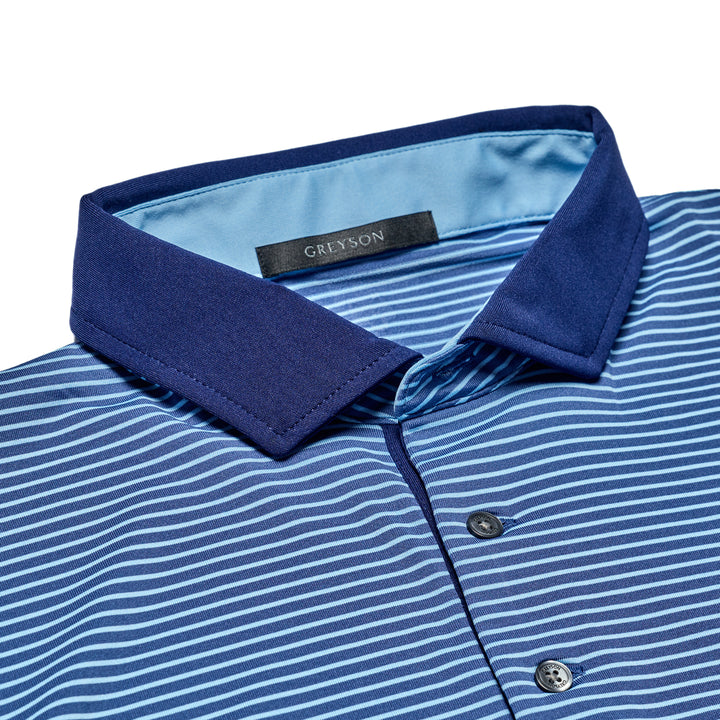 Men's Polo | 'Aurora' Polo - Falcon/Wolf Blue/Barrel