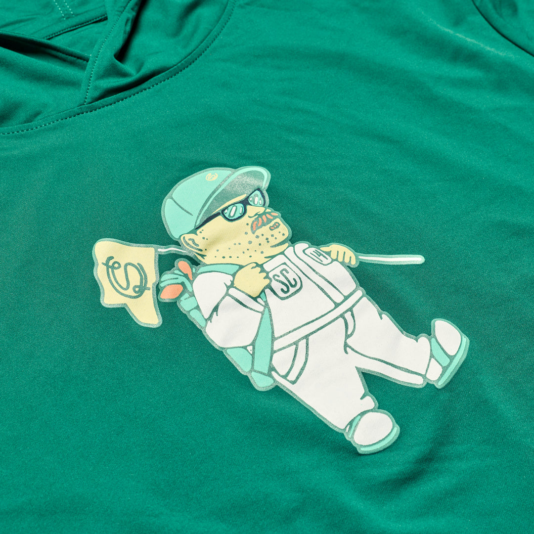 Pullover | Johnnie-O Motion Hoodie - Green/One Day In April